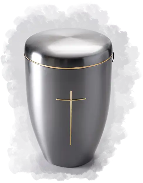 Traditional urn for holding cremation ashes