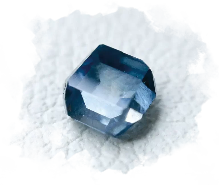 Rough (uncut) diamond from ashes
